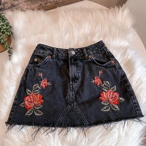 TOPSHOP Petite Denim Skirt